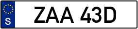 Trailer License Plate